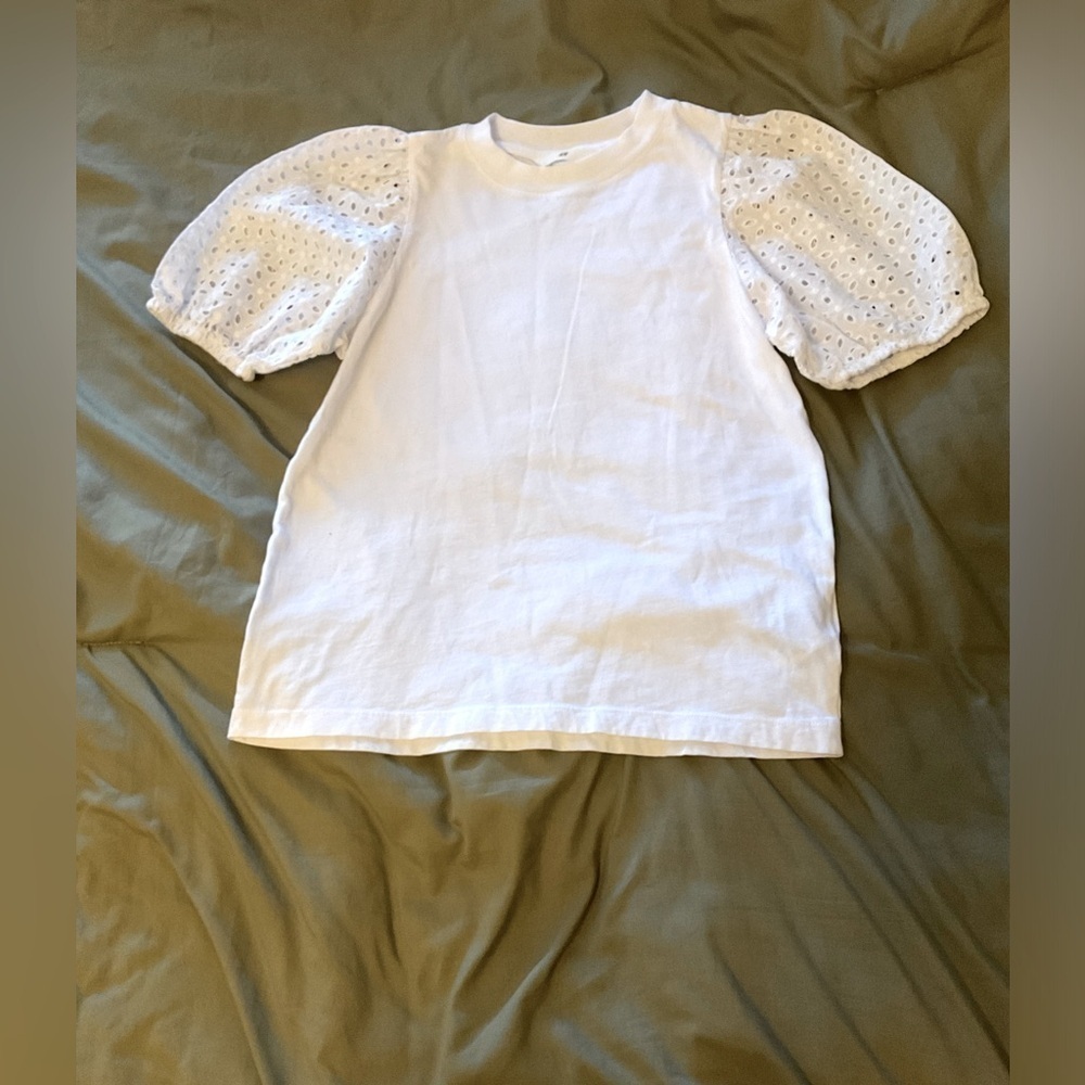 H&M white top size XSMALL - Picture 2 of 8